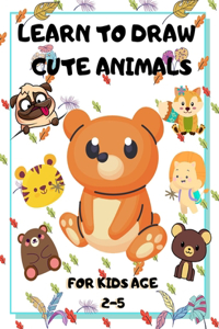 Learn to Draw Cute Animals for Kids Age 2-5