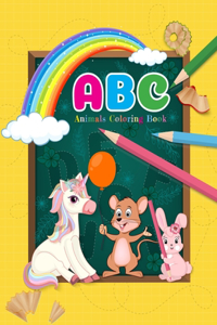 ABC Animals Coloring Book: Preschool Coloring Book