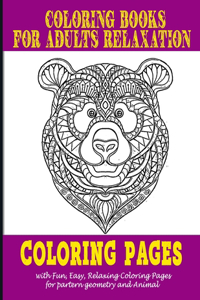 Coloring book for adults Relaxation