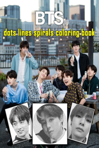 BTS dots lines spirals coloring book