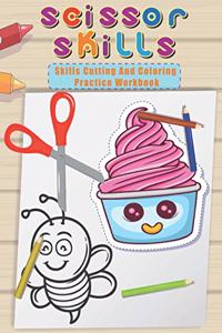 Scissor Skills Cutting And Coloring Practice Workbook