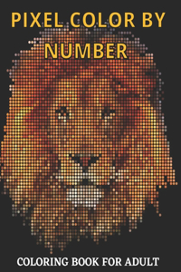 Pixel Color By Number Coloring Book For Adult