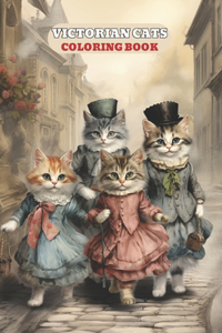 Victorian Cats Coloring Book