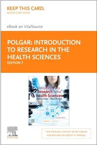 Introduction to Research in the Health Sciences - Elsevier eBook on Vitalsource (Retail Access Card)