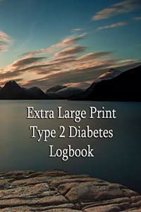 Extra Large Print Type 2 Diabetes Logbook
