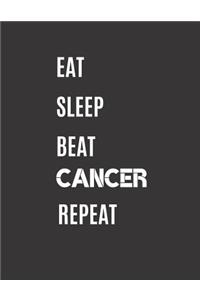 Eat Sleep Beat Cancer Repeat