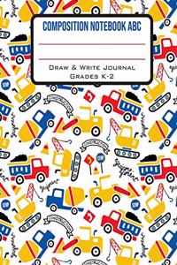 Composition Notebook ABC Draw & Write Journal Grades K-2