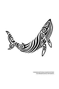 Hawaiian Art Whale Maori Pattern Polynesian Kohola Notebook
