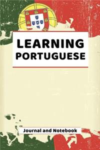 Learning Portuguese Journal and Notebook