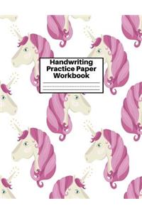 Handwriting Practice Paper Workbook