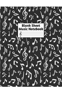 Blank Sheet Music Notebook