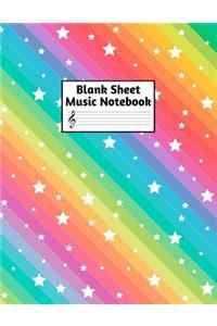 Blank Sheet Music Notebook
