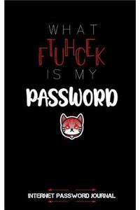 What The Fuck Is My Password, Internet Password Journal