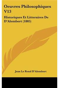 Oeuvres Philosophiques V13