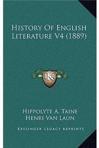 History Of English Literature V4 (1889)