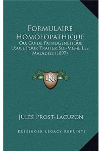 Formulaire Homoeopathique