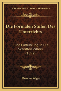 Die Formalen Stufen Des Unterrichts