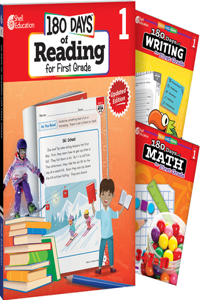 180 Days of Reading, Writing and Math Grade 1: 3-Book Set