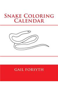 Snake Coloring Calendar