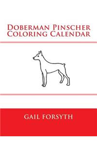 Doberman Pinscher Coloring Calendar