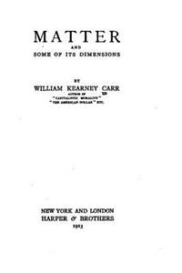 Matter and some of its dimensions