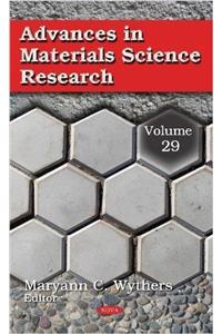 Advances in Materials Science Research