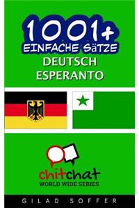 1001+ Einfache Sätze Deutsch - Esperanto