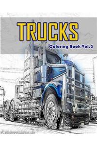 Trucks Coloring Book Vol.3
