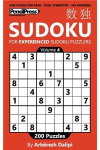 Sudoku Book for Experienced Puzzlers: 200 Puzzles (Volume 4)