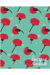 Dot Grid Notebook Flower Pattern No.1