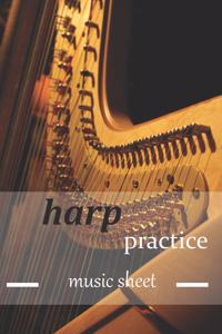 harp practice sheet