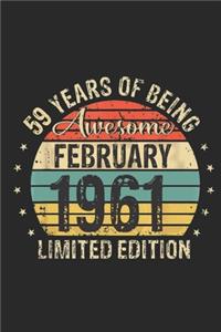 Born February 1961 Limited Edition Bday Gifts