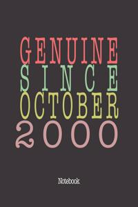 Genuine Since October 2000