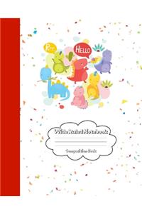 Wide Ruled Notebook Composition Book
