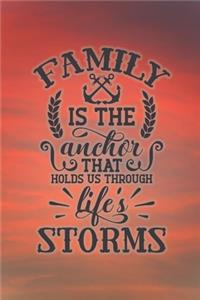 Family is the anchor that holds us through life's storms