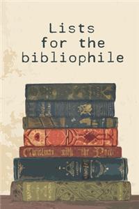 Lists for the bibliophile