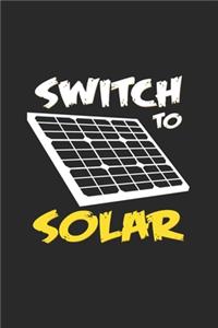 Switch to solar: 6x9 Renewable Energyl - dotgrid - dot grid paper - notebook - notes