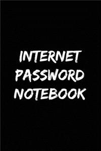 Internet Password Notebook