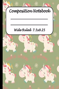 Wide Ruled Composition Notebook