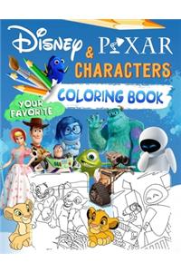 Pixar Characters Coloring Book