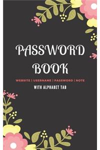 Password Book with Tabs For Keeper And Organizer You Password Notebook