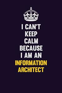 I can't Keep Calm Because I Am An Information Architect