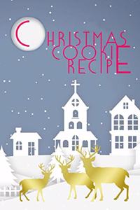 Christmas Cookie Recipe Journal Blank