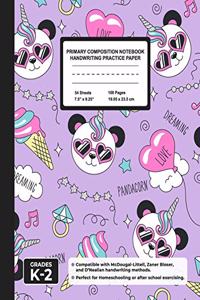 Primary Composition Notebook Handwriting Practice Paper