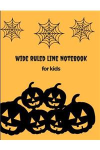 Wide Ruled Line Notebook for Kids