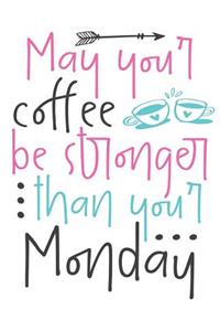 May Your Coffee Be Stronger Than Your Monday