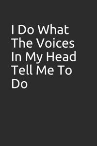 I Do What the Voices in My Head Tell Me to Do