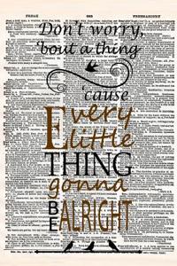 Don't Worry, 'bout a Thing 'cause Every Little Thing Gonna Be Alright