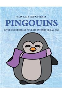 Livre de coloriage pour les enfants de 4 à 5 ans (Pingouins)
