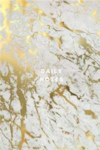 Daily Notes - Gold and White